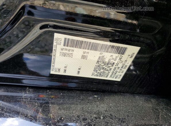 1N4AA6FV6PC505367 2023 NISSAN MAXIMA Black ძრავის განყოფილების ხედი