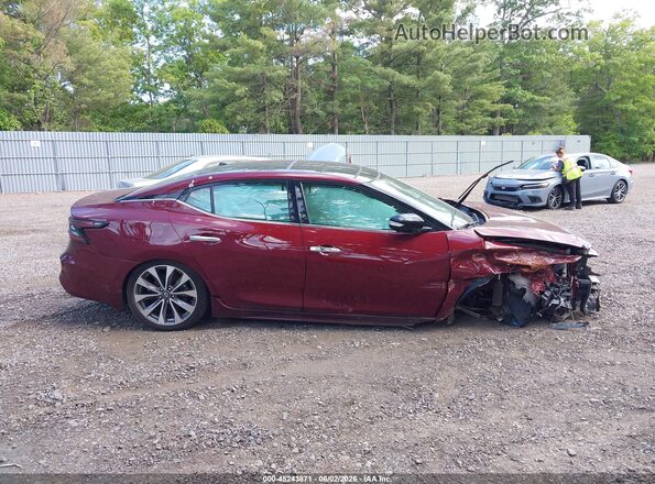 1N4AA6FV7MC501422 2021 NISSAN MAXIMA Red Widok wnętrza z tyłu