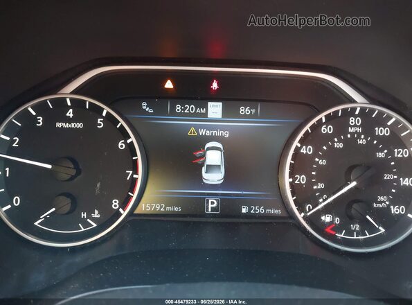 1N4AA6FVXLC368279 2020 NISSAN MAXIMA Black უკანა სავარძლების ხედი