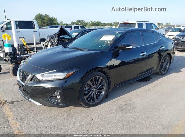 1N4AA6FVXLC368279 2020 NISSAN MAXIMA Black წინა მარცხენა ხედი სამი მეოთხედიდან