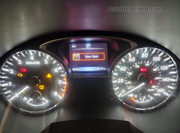 1N4AL3AP0GC207236 2016 NISSAN ALTIMA Серебряный Вид щитка приборов