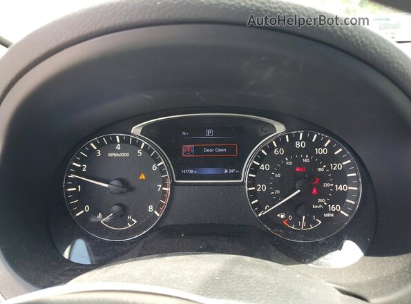 1N4AL3AP0GN343080 2016 NISSAN ALTIMA White Instrument cluster view
