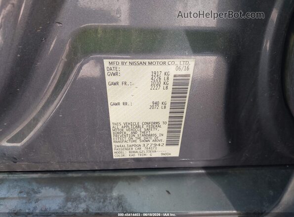 1N4AL3AP0GN377942 2016 NISSAN ALTIMA Gray Widok komory silnika