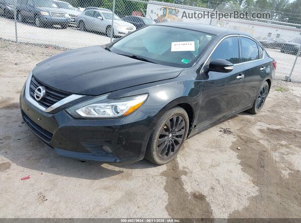 1N4AL3AP0JC145327 2018 NISSAN ALTIMA Black Առջևի ձախ երեք քառորդ տեսարան