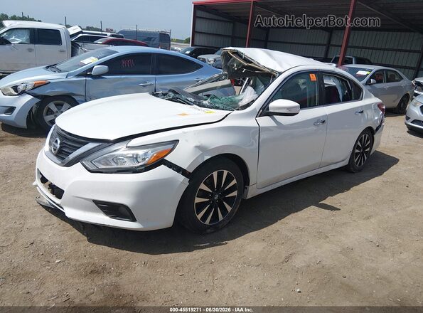 1N4AL3AP0JC163410 2018 NISSAN ALTIMA White Առջևի ձախ երեք քառորդ տեսարան