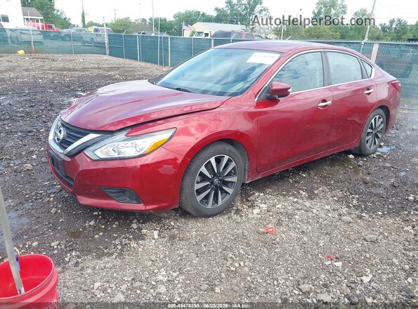 1N4AL3AP0JC187593 2018 NISSAN ALTIMA Красный Передняя левая четверть