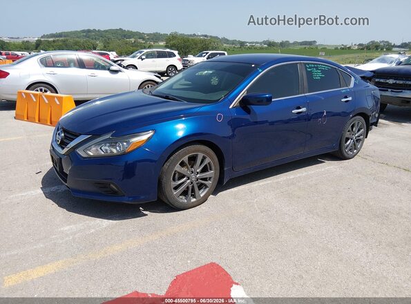 1N4AL3AP0JC256993 2018 NISSAN ALTIMA Синий Передняя левая четверть