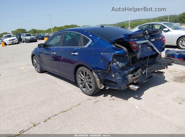 1N4AL3AP0JC256993 2018 NISSAN ALTIMA Синий Задняя левая четверть