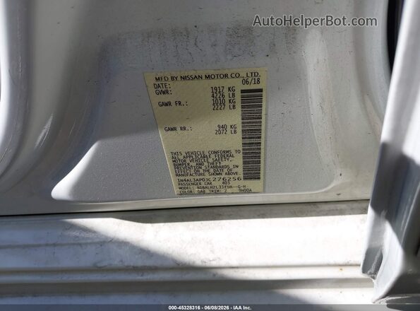 1N4AL3AP0JC276256 2018 NISSAN ALTIMA White 