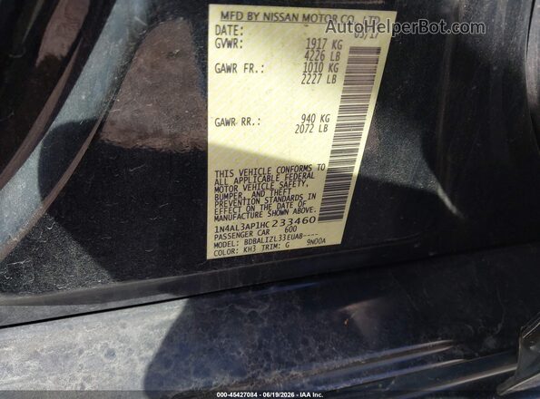 1N4AL3AP1HC233460 2017 NISSAN ALTIMA Black Widok komory silnika
