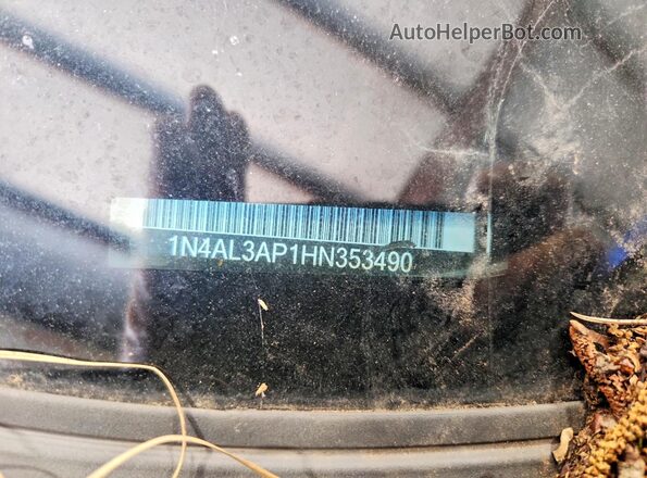1N4AL3AP1HN353490 2017 NISSAN ALTIMA Черный Вид подкапотного пространства