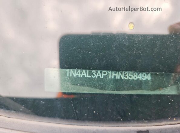 1N4AL3AP1HN358494 2017 NISSAN ALTIMA Black Вид підкапотного простору