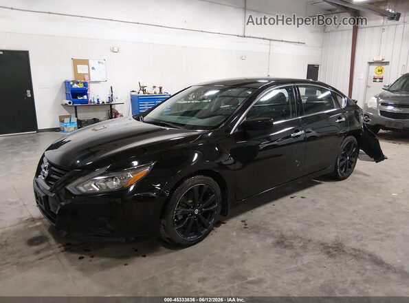 1N4AL3AP1JC284821 2018 NISSAN ALTIMA Black Առջևի ձախ երեք քառորդ տեսարան