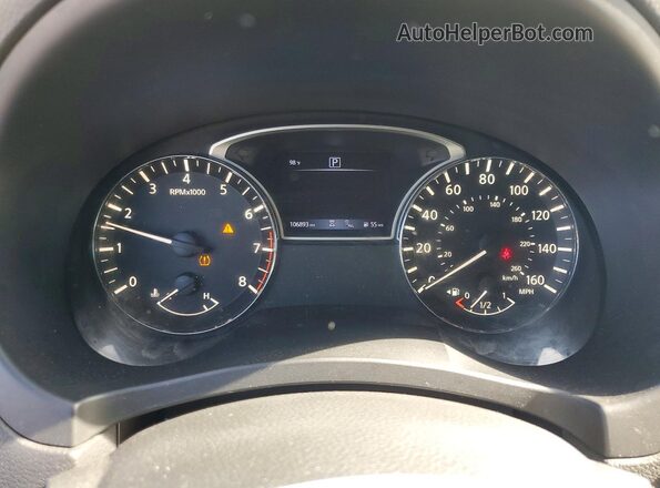 1N4AL3AP2HC143038 2017 NISSAN ALTIMA White Instrument cluster view