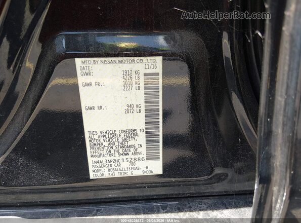 1N4AL3AP2HC152886 2017 NISSAN ALTIMA Black 