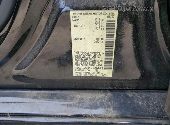 1N4AL3AP2HC240482 2017 NISSAN ALTIMA Black 