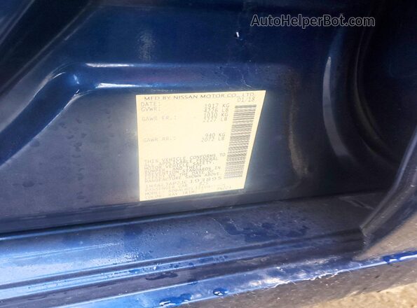 1N4AL3AP2JC193895 2018 NISSAN ALTIMA Синий 