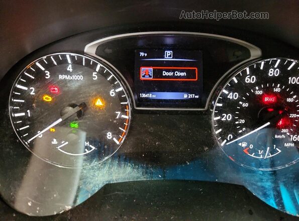 1N4AL3AP3HC479653 2017 NISSAN ALTIMA Gray Instrument cluster view