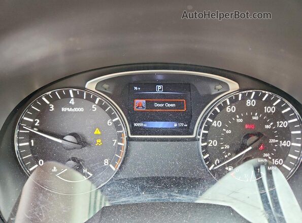 1N4AL3AP3HC482665 2017 NISSAN ALTIMA Gray ხელსაწყოთა პანელის ხედი