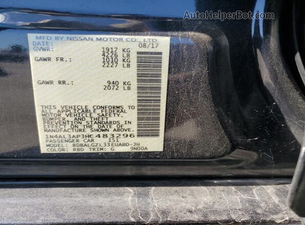 1N4AL3AP3HC483296 2017 NISSAN ALTIMA Charcoal Engine compartment view