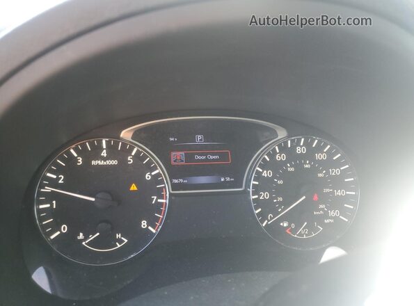 1N4AL3AP3HC483296 2017 NISSAN ALTIMA Charcoal Instrument cluster view