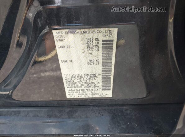 1N4AL3AP3HC489227 2017 NISSAN ALTIMA Black Engine compartment view