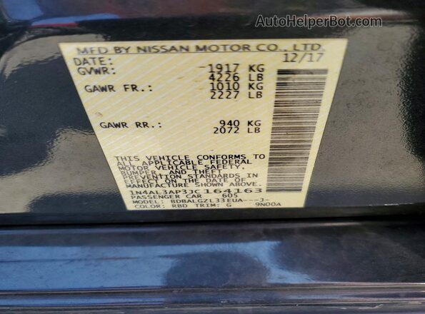 1N4AL3AP3JC164163 2018 NISSAN ALTIMA Charcoal 