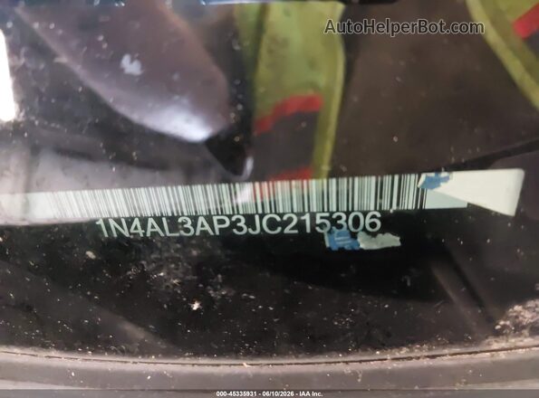1N4AL3AP3JC215306 2018 NISSAN ALTIMA Gray Vista del compartimento del motor