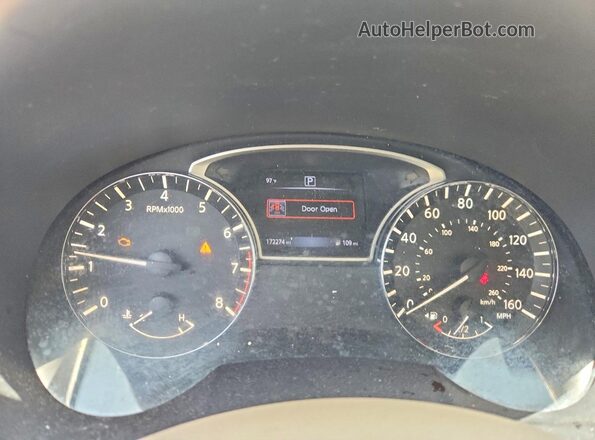 1N4AL3AP4GC131049 2016 NISSAN ALTIMA Red Instrument cluster view