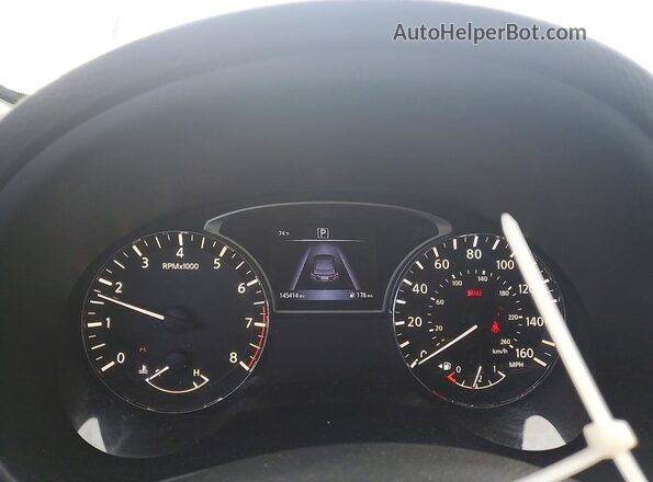 1N4AL3AP4GC150913 2016 NISSAN ALTIMA Black Вид щитка приладів