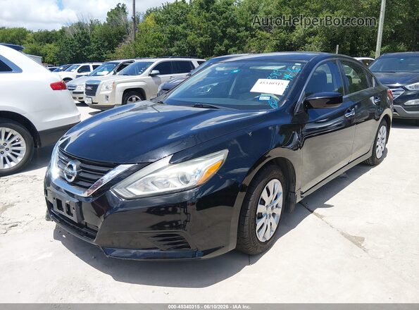 1N4AL3AP4GN318389 2016 NISSAN ALTIMA Black წინა მარცხენა ხედი სამი მეოთხედიდან