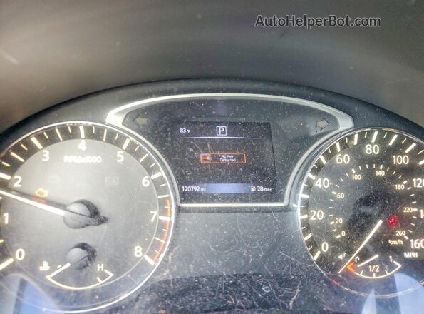 1N4AL3AP4HC196209 2017 NISSAN ALTIMA Maroon Instrument cluster view