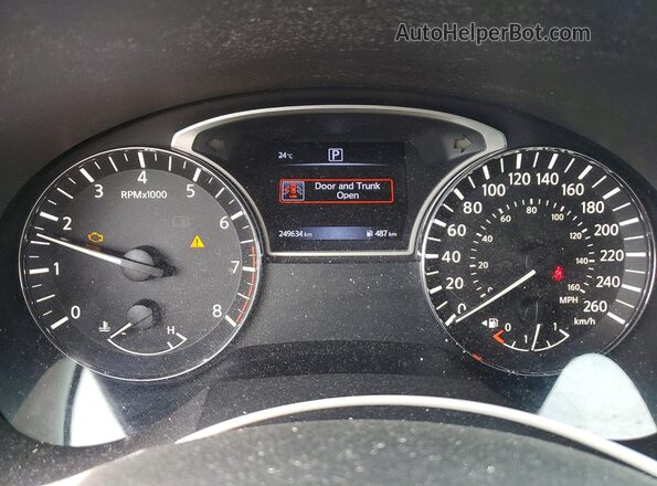 1N4AL3AP4HN305661 2017 NISSAN ALTIMA Silver Вид щитка приладів