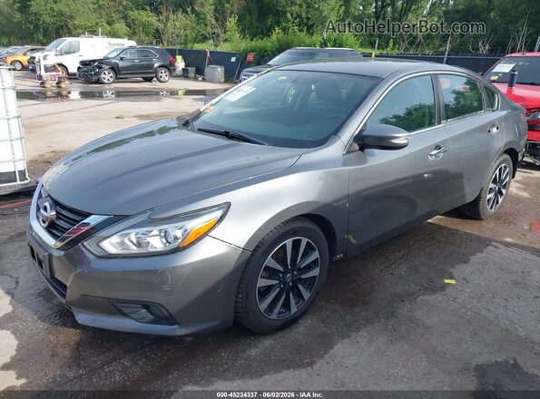 1N4AL3AP4JC227285 2018 NISSAN ALTIMA Gray Առջևի ձախ երեք քառորդ տեսարան