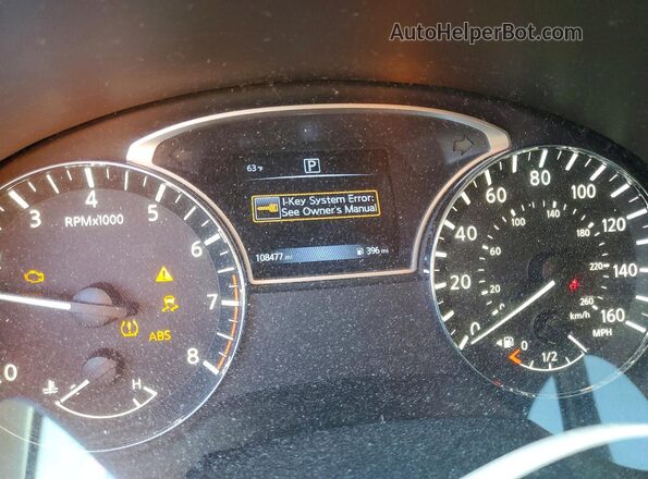 1N4AL3AP5GN328963 2016 NISSAN ALTIMA Темно-бордовый Вид щитка приборов