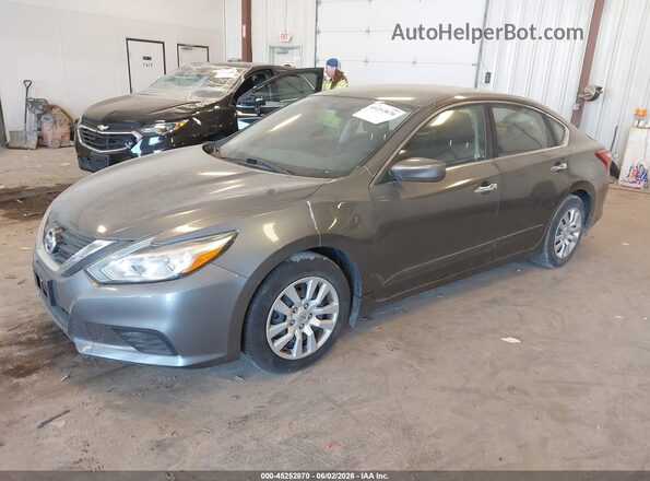 1N4AL3AP5HN319293 2017 NISSAN ALTIMA Gray წინა მარცხენა ხედი სამი მეოთხედიდან
