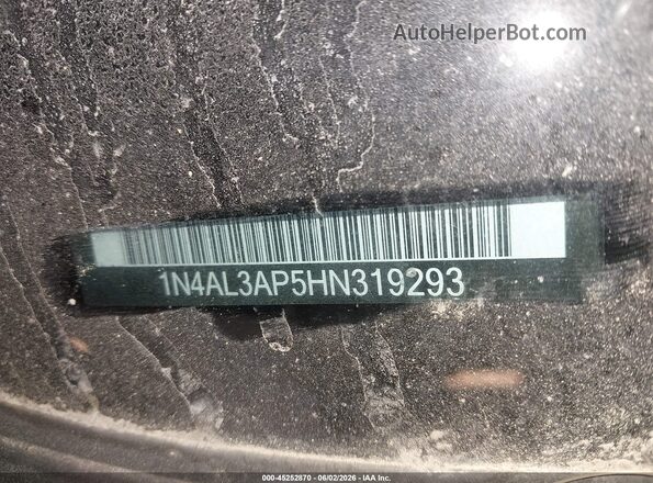1N4AL3AP5HN319293 2017 NISSAN ALTIMA Gray ძრავის განყოფილების ხედი