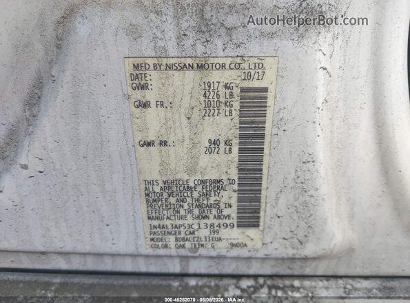 1N4AL3AP5JC138499 2018 NISSAN ALTIMA White 
