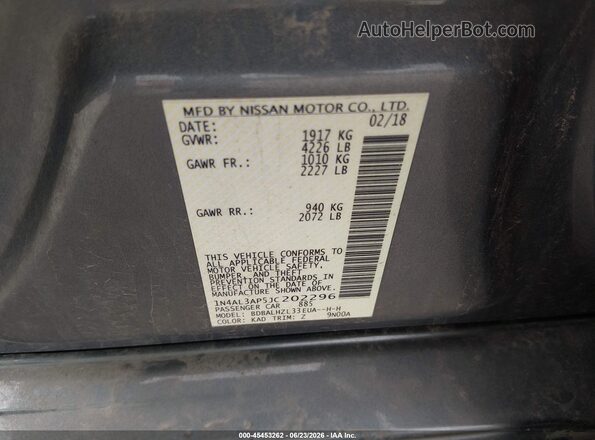 1N4AL3AP5JC202296 2018 NISSAN ALTIMA Beige Շարժիչի բաժամունքի տեսք