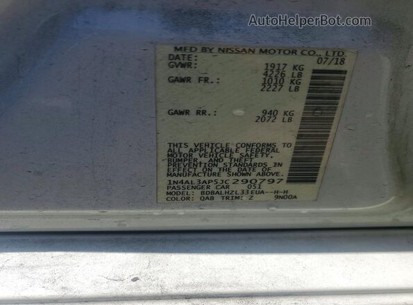 1N4AL3AP5JC290797 2018 NISSAN ALTIMA White 