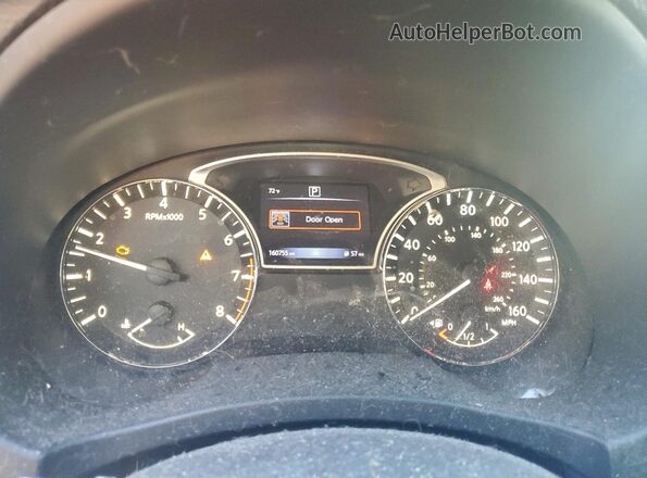 1N4AL3AP6GC145146 2016 NISSAN ALTIMA Black Widok zestawu wskaźników