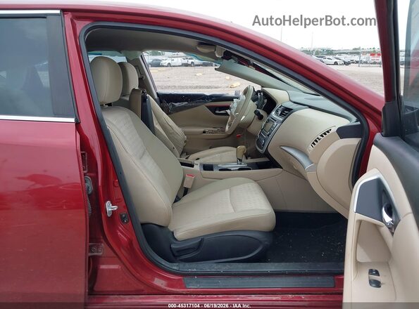 1N4AL3AP6GC225711 2016 NISSAN ALTIMA Red Widok wnętrza z przodu