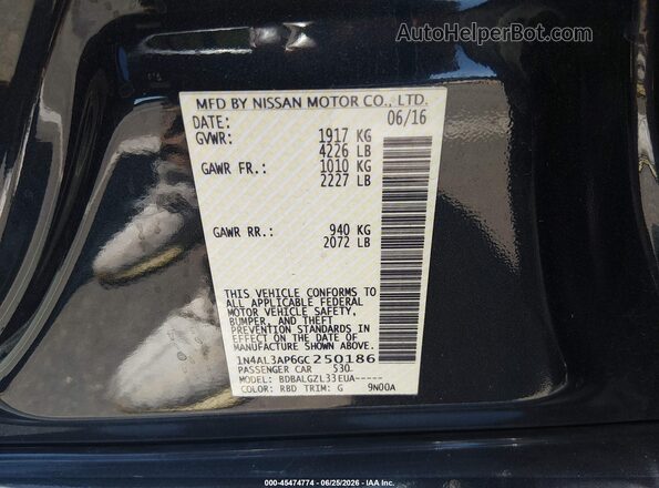 1N4AL3AP6GC250186 2016 NISSAN ALTIMA Gray Engine compartment view