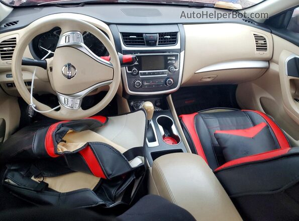 1N4AL3AP6GC260202 2016 NISSAN ALTIMA Красный Вид панели приборов