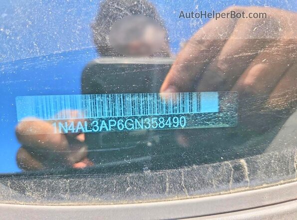 1N4AL3AP6GN358490 2016 NISSAN ALTIMA Black Widok komory silnika