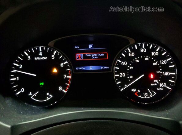 1N4AL3AP6HC490243 2017 NISSAN ALTIMA Black Вид щитка приладів