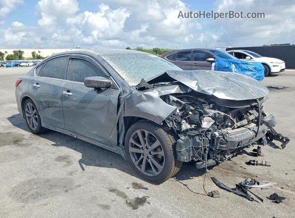 1N4AL3AP6JC282126 2018 NISSAN ALTIMA Серый Передняя правая четверть