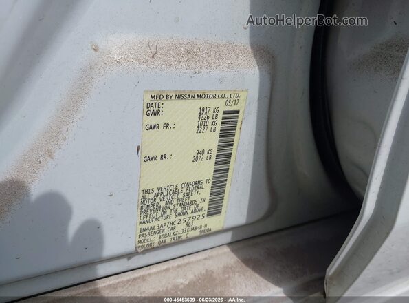 1N4AL3AP7HC257925 2017 NISSAN ALTIMA White ძრავის განყოფილების ხედი