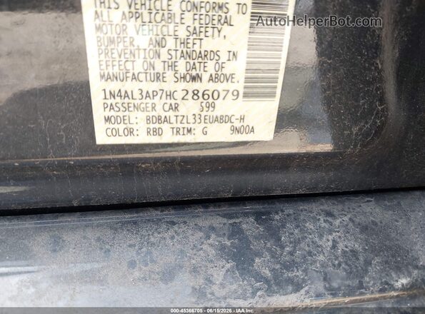 1N4AL3AP7HC286079 2017 NISSAN ALTIMA Серый Вид подкапотного пространства