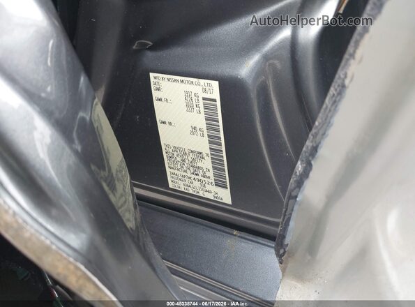 1N4AL3AP7HC490526 2017 NISSAN ALTIMA Gray Շարժիչի բաժամունքի տեսք